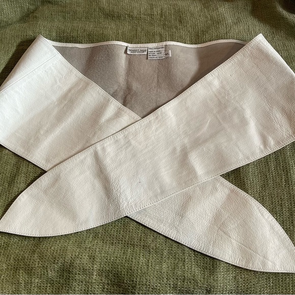 Boston Proper Newport News Easy Style.           2 - 100% Leather Belts 61” - Picture 2 of 6